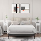 Narrow Side Table Set Of 2  Tall Night Stand With Drawer   Shelf 