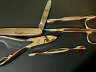 Vintage Travel Manicure Set Black Leather Case Germany 10 Pcs