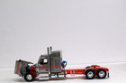 Dcp Silver orange Peterbilt 589 48  Sleeper Tractor New No Box 1 64