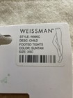 Weissman W990c Child Suntan Footed Dance Tights Xsc Nwt