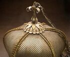 Vintage Mid Century Italian Lotus Hanging Lamp Swag