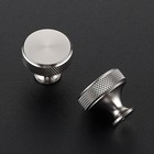 30 Pack Stainless Steel Kitchen Cabinet Hardware Knobs Round Solid Knurled Ha   