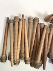 Wood Spools Bobbins Wooden Industrial 3 -8 75  Vintage Quills Mix Lot-30 