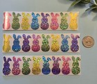 24 Holographic Easter Stickers easter Bunny Stickers easter Stickers  Easter