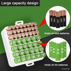 Plastic Battery Organizer Storage Case For 48 Aa aaa Batteries
