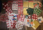 Mixed Lot Vintage Christmas Stickers Gift Labels Retro Style Seals Tags Holiday