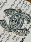 Chanel Xl Crystal Lot Buttons Zip Pull 42mm