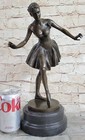 Ballerina Bronze Sculpture Art Nouveau Deco Figurine Statue Figure Home Artwork