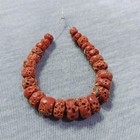 Vintage Natural Italian Red Coral Beads Mediterranean Coral Beads Jewelry Making