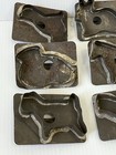 Antique Tin Metal Cookie Cutters Lot Of 12 Primitive Farm Animals  Birds  Fish