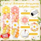 Kasyat 2 Set Boho Daisy Balloon Column Stand Kit