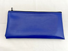 Vintage Chase Bank Deposit Bag - Blue With Logo   Zipper - Jp Morgan Cash Money
