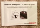 Bernina Walking Foot  50w With 3 Soles   Seam Guide - Red Edition