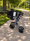 Drive Aerocarbon 4 Wheel Walker Rollator  gray Frame 