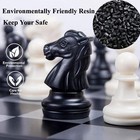 Magnetic Travel Chess Set - 10 Inch Folding Board With Extra Queens For All Ages