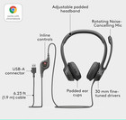Logitech H390 Usb Headset With Noise-canceling Microphone  Pre-owned