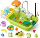 Play Sink With Running Water Kids Play Kitchen Toy Sink Electronic Dishwasher