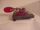 Ham-key Hk-1 Morse Code Cw Key Melted Red Plastic Paddle