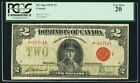 1923 Currency P  34g Dominion Of Canada 2 Dollar Banknote Prince Of Wales Edward