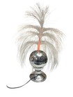 Vintage 70 s Fountain Fiber Optic Rotating Multi-colored Gold Base Lamp Read