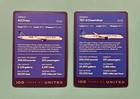 2 United Airlines 100th Anniversary Trading Cards