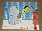 Garfield Animation Cel Jim Davis Vintage Cartoons Background  Production Art I24