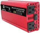 2000watt Car Rv Power Inverters 12v To 110v Outlet Adapter Car Plug Converter