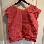 Mexican Women s Pink Embroidered Blouse  One Size Woven Cotton