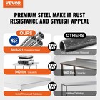Vevor Stainless Steel Work Table Commercial Kitchen Work Food Prep Table 24 x72 