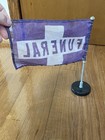Vintage Funeral Flag - Magnetic For Car - Mortuary Colllectible