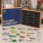 41 Pcs Fishing Lures Kit For Bass Trout   Medium  As Shown In The Picture