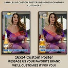 Sexy Pinup Girl Custom Alcohol Poster Any Beer Whiskey Tequila Vodka Brand   254