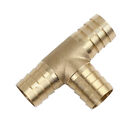 19mm Brass Barb Hose Connector Tee 3 Way Joiner For Air Water Oil Pipe