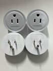 4 Pack Smart Plug  Wifi Mini Socket Outlet  Alexa Google Assistant Timer White