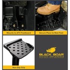 Black Boar 2 Pack Atv Rear Lounger Foot Pedestal  Secure Firm Foot Hold  Black