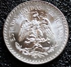 1944 Mexico Un Peso Cap And Rays Bu unc 0 720 Silver Coin