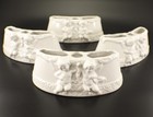 Dresden Potschappel Flower Frog Center Piece Planters 4-piece White Cherubs Vtg