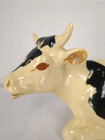 Vtg Padre California Pottery Cow Creamer Spotted Beige White Incised 69