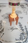 Vintage Electric Lamp On Dollhouse Table Miniature 1 16 1 12 With Cord Intact 