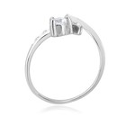 Avora 925 Sterling Silver Adjustable Toe Ring With Cubic Zirconia Cz