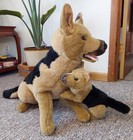 Big Dog Plush German Shepherd   Puppy Toy Pet Fao Schwarz Stuffed Animal Stuffy