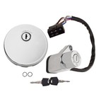 Lock Set Igntiton Swtich Fuel Gas Tank Cap For Kawasaki Vulcan 500 1996-2000