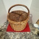 Antique Traditional Willow Wicker Large Basket
