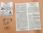 Vintage 1961 Monopoly Game Replacement Pewter Pieces Cards Instructions