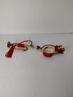 Set Of Two Vintage Horn Brass Ornaments