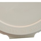 Vintage Pyrex Pie Keeper Carrier 9    Off White Plastic Clam Shell Style  p-309