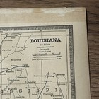 Antique 1886 Map Of Louisiana 14   x11   