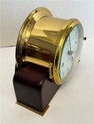 Schatz Ship s Bell Clock - Rare Oriental Model - Kanji Numerals   Original Stand