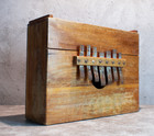 Handmade Jamaican Marimbula Rhumba Finger Piano Box Guitar 6 3 4 X 16 1 4 X 22 
