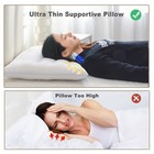 Thin Pillow For Stomach And Back Sleeper Low Pillow Flat Bed Pillow Flat Desi   